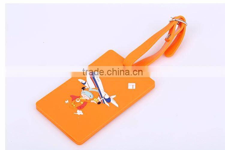 Reasonable price customized pvc business card size silicon rubber luggage tag printing