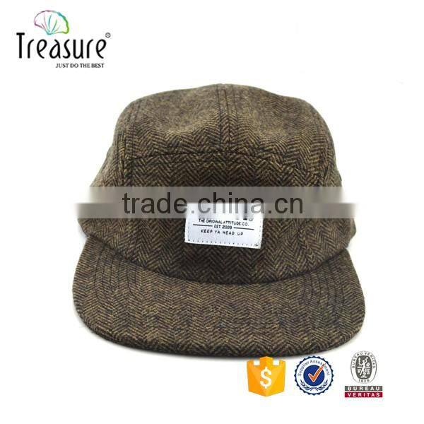 100% Cotton 5 Panels Embroidered Sport Baseball Cap