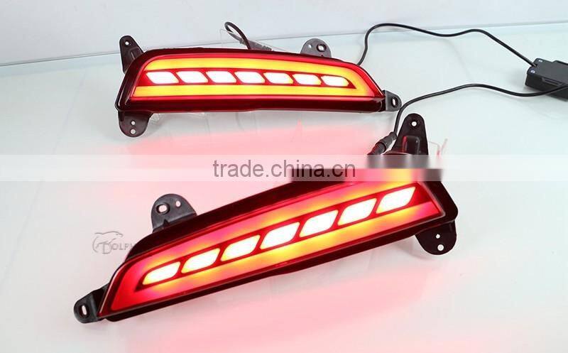 12V 5W Car LED Warning Lamp Brake Lamp Rear Bumper Light Turn Signal Rear Bumper Reflectors For Hyundai Creta IX25 2015 2016