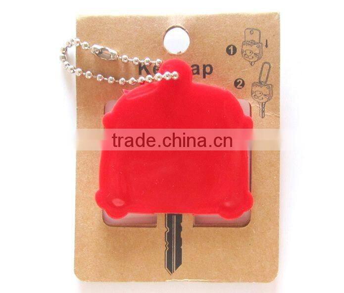Cartoon key cap plastic key cover customized soft key holder