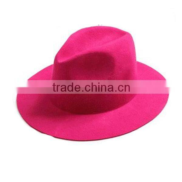 Wholesale 2016 alibaba High Quality Felt Hat with Different Colors