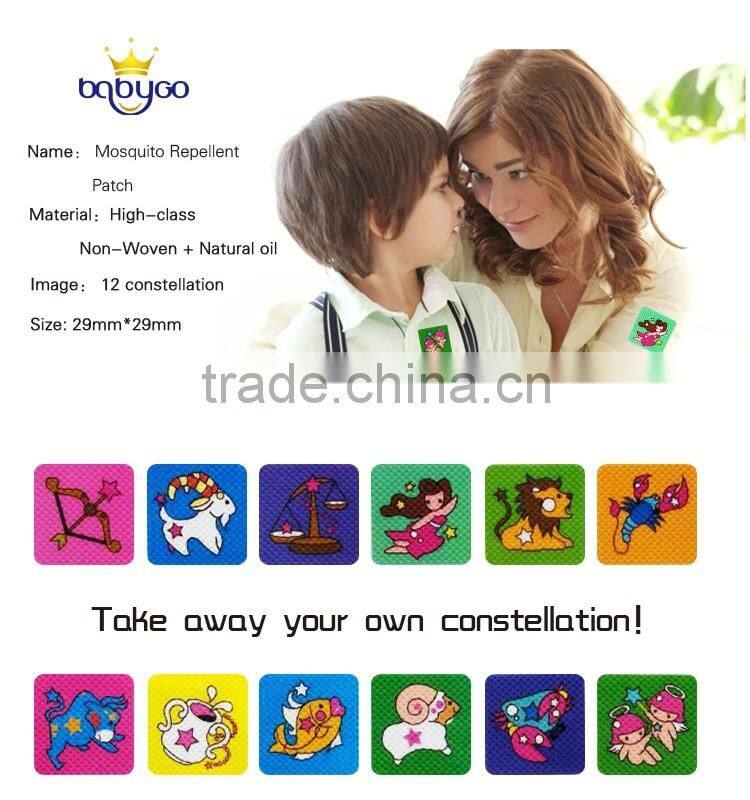 Deet free Natural citronella oil anti mosquito patch