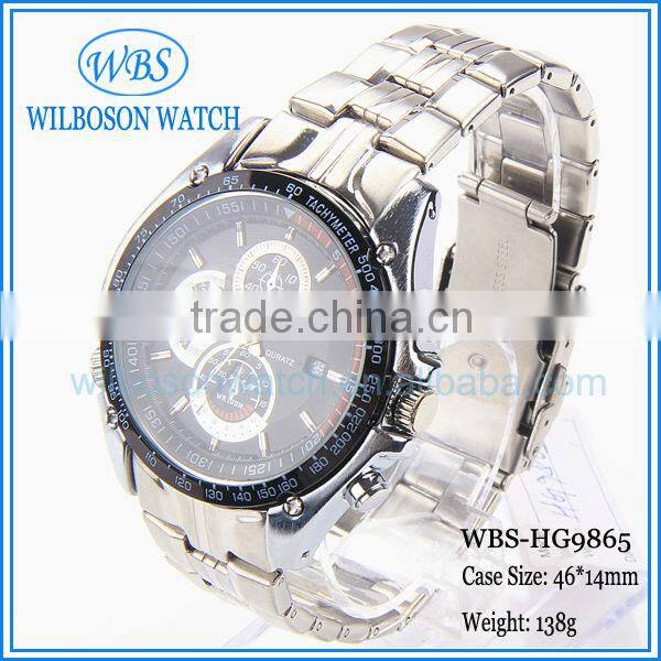 Japan movement hot stainless steel unique mens watches