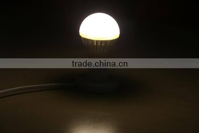 7W 3000K/4000K/6000K Optional PMMA Optical PC Cover + Thermal Conductive Materials E27 LED Light Bulb