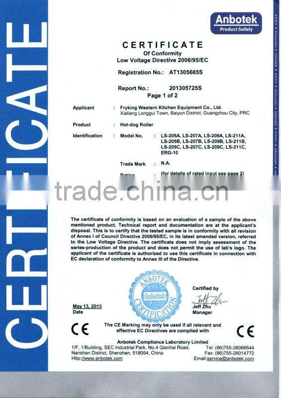 CE automatic sausage roller grill machine