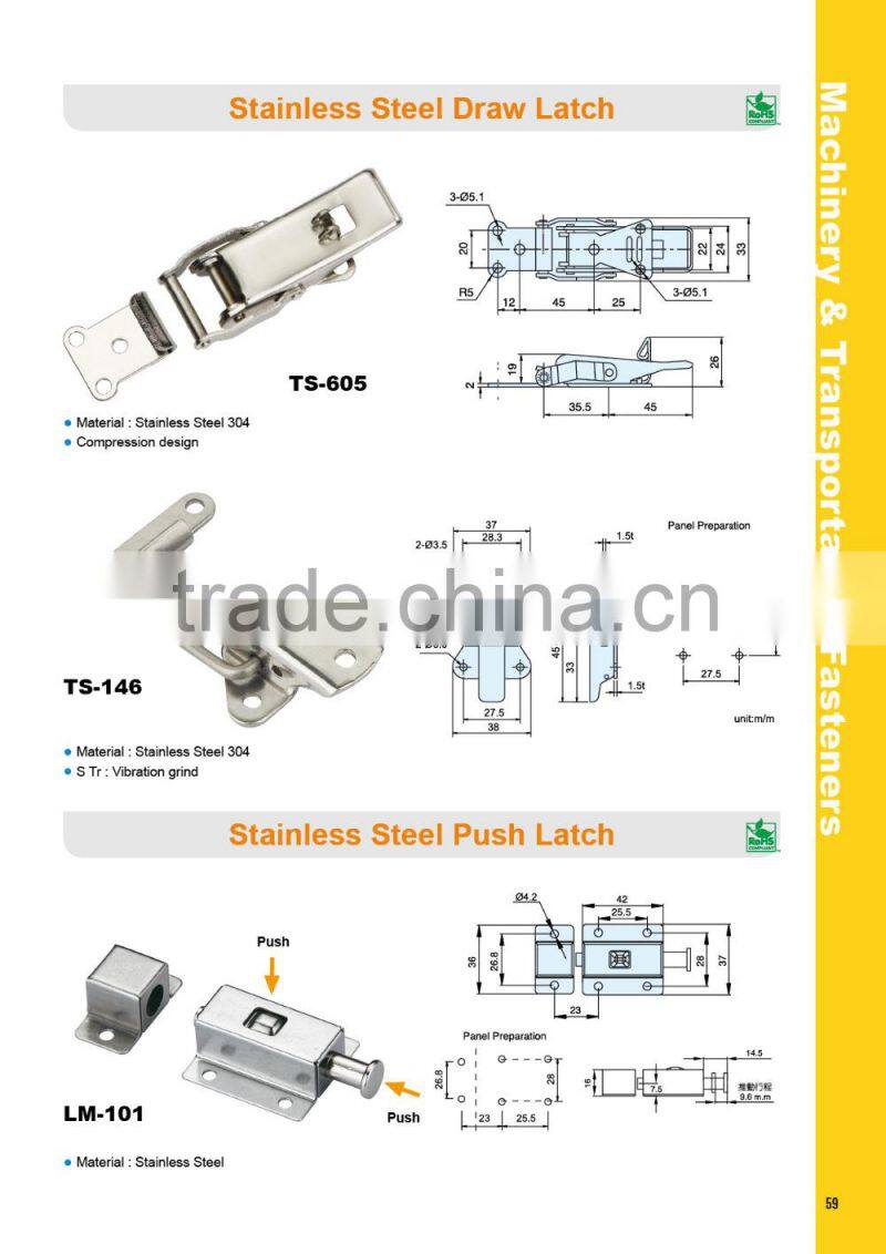 TS-605 HVAC appliances Train parts high quality cabinet toggle latch lock