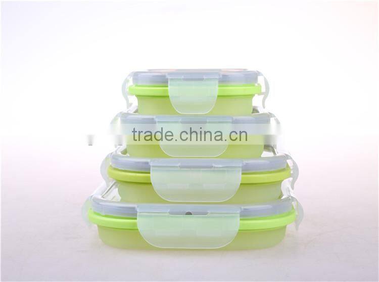 Factory directly sell for Silicone Collapsible storage container/Fresh Box