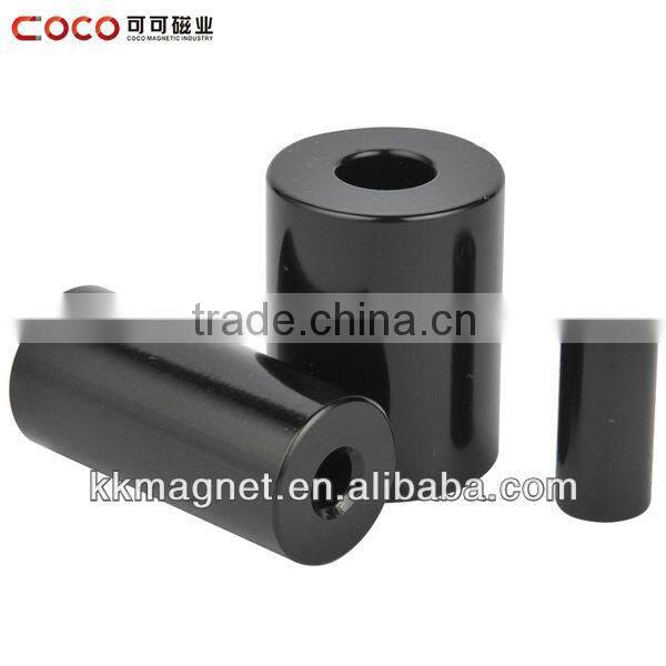 N50 Ningbo Strong Neodymium Magnet, Big Magnet ring manget with hole Radially magnetized coating Black epoxy