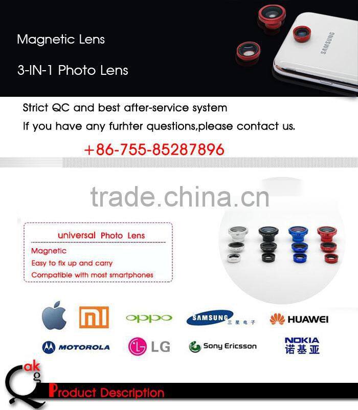 For teenagers wide angle lens+macro lens+fisheye lens for phone for smartphone