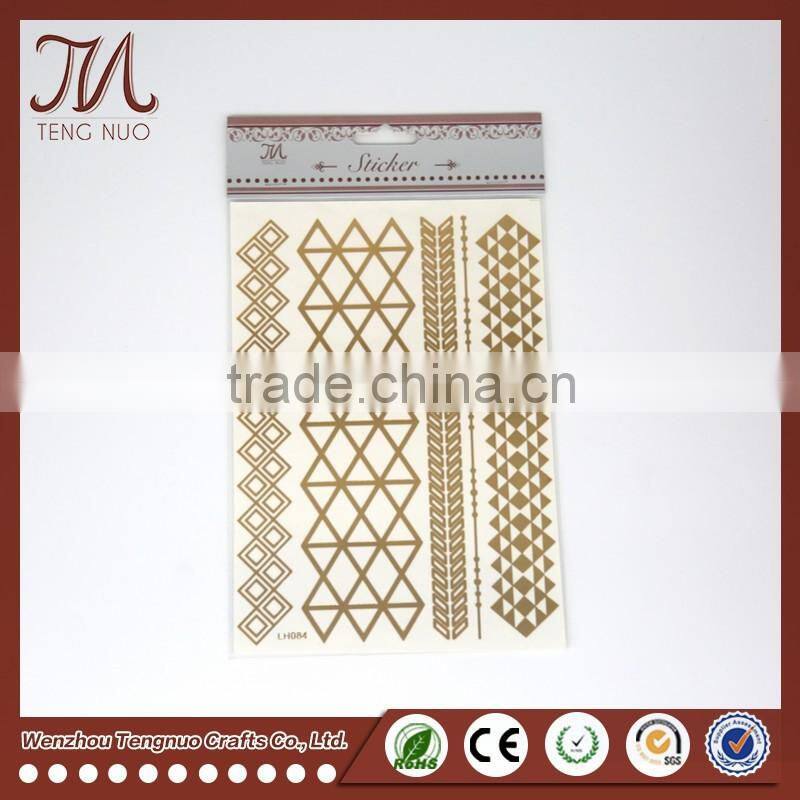 Non-toxic Waterproof Temporary Body Chain Tattoo Sticker