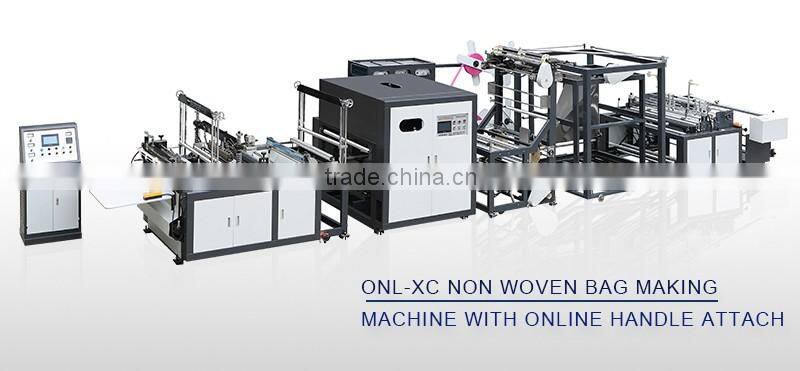 2016 top quality tridimensional non woven bag making machine