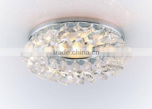 modern MR16 gu5.3 gu10 AB multi color crystal beads chrome iron base led spot light for indoor ceiling decoration