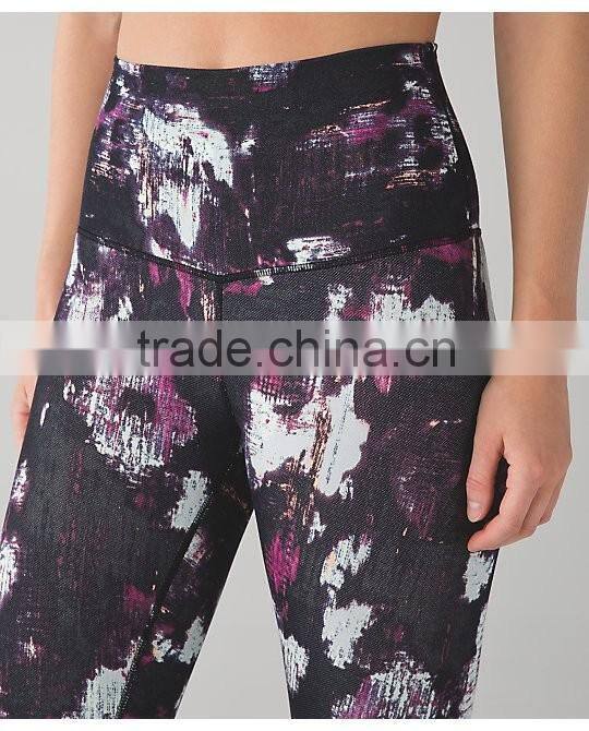 Custom fashion breathable plain yoga pants for women in fitness sportswear