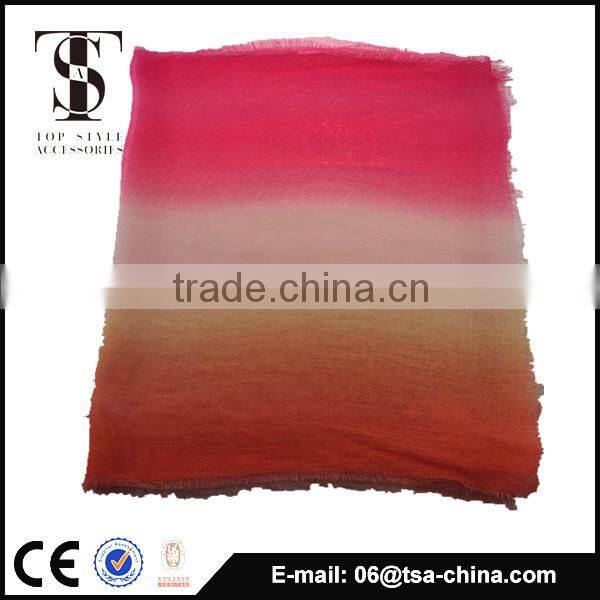 New style hot selling space dye small size 100% good quality viscose scarf