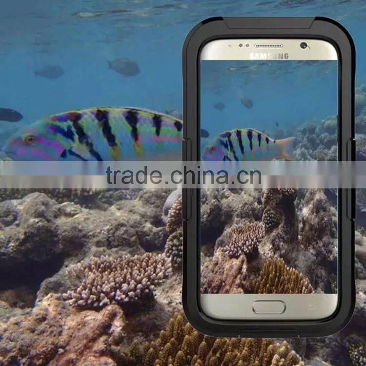 Popular Galaxy S6 Waterproof Case S6 Transparent Screen Protector, Heavy Duty Protective Carrying Cover Case for Galaxy S6