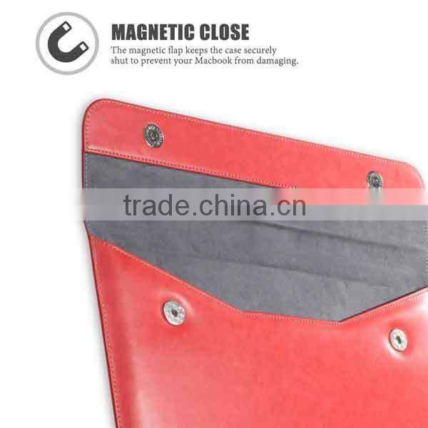 Premium Quality Leather Sleeve Bag Case For 13 Inch MacBook Air/MacBook Pro With Retina Display,For 13 Inch Macbook Leather Bag