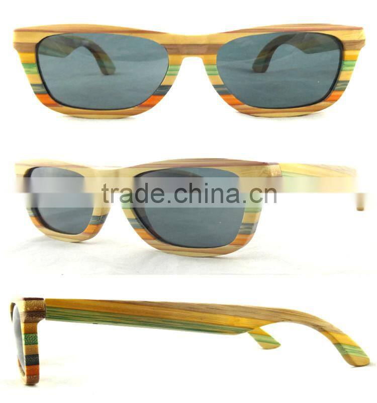 Cheap Eyeglass Frame, Wooden Frame Sunglasses, Color Change Frame Sunglasses