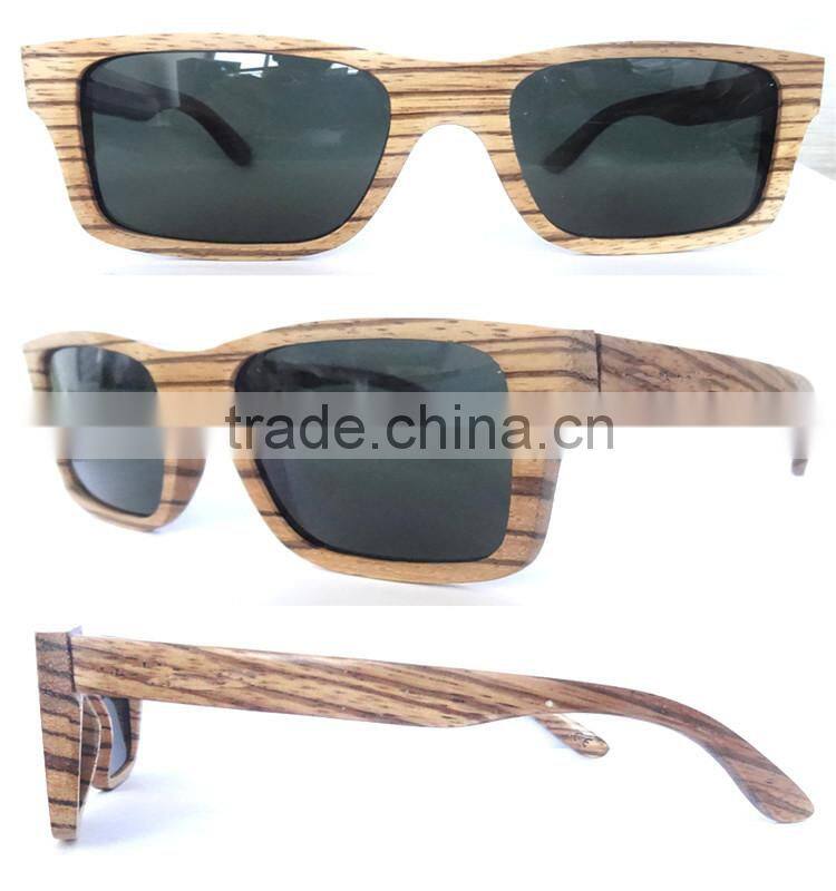 Natural Eco-friendiy Zebra Wood Eyeglasses/Polarized Sunglasses