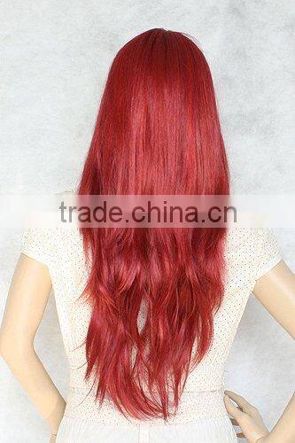 Long Curly Pink Lady Gaga Synthetic Hair Cosplay Wig