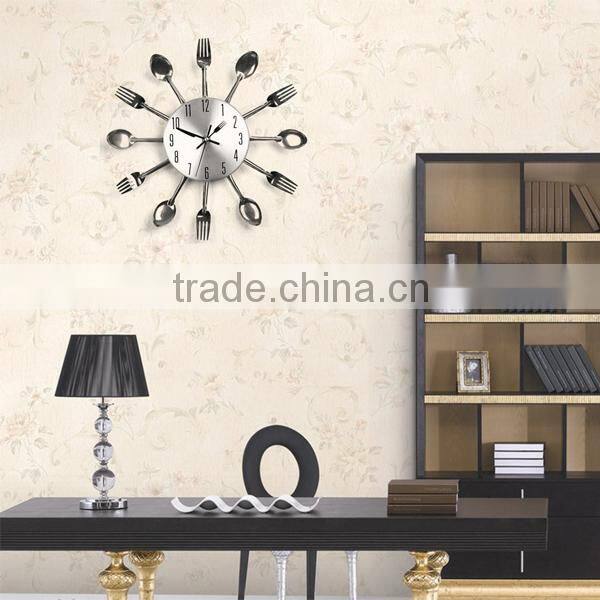 spoon and fork wall clock kitchen clock