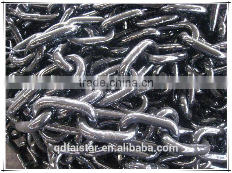 marine class U2 U3 Black painted Studless Link Anchor Chain