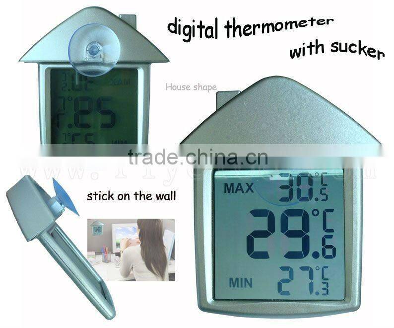 House shape digital thermometer