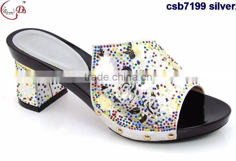 csb7199 2016 fashion fancy pattern Single shoes shining material for party Bling Bling shoes to match fashion women shoes