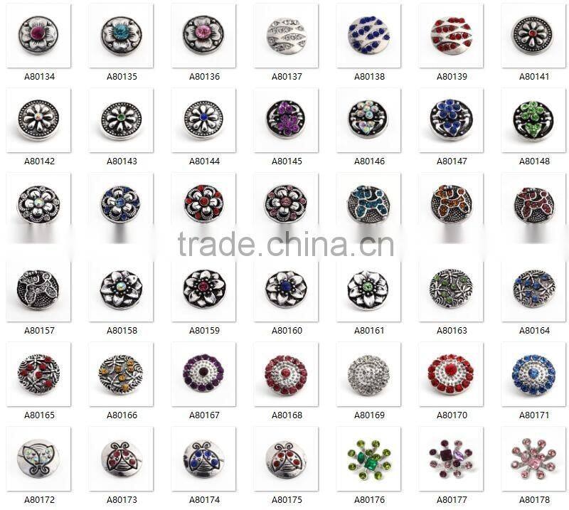 New silver snap button Fashion alphabet bracelet accessories