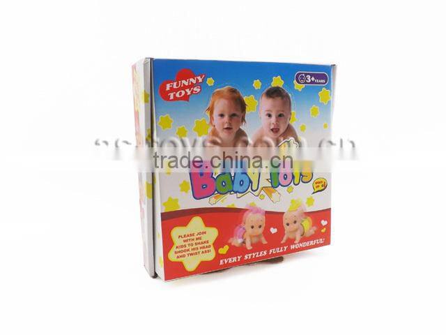 Wind up funny plastic crawling baby dolls