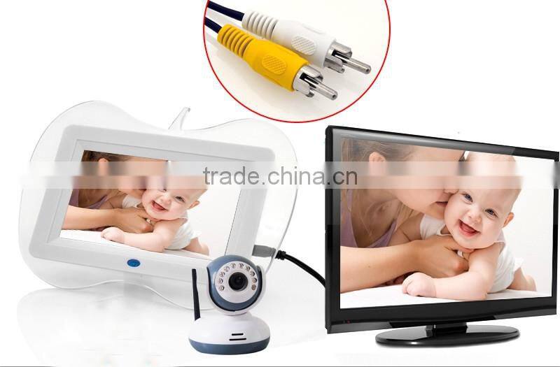 2.4ghz 7 inch screen digital wireless two-way intercom baby monitor