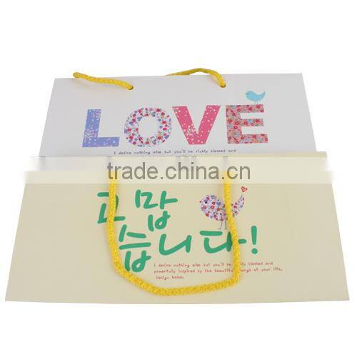 2015 paper packaging bag paper bag for clothing printing