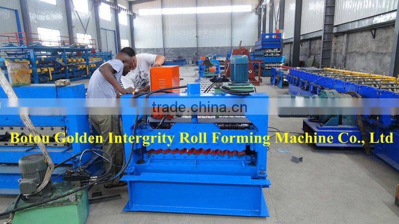 JCX-hydraulic cutter roofing panle roll forming machinery