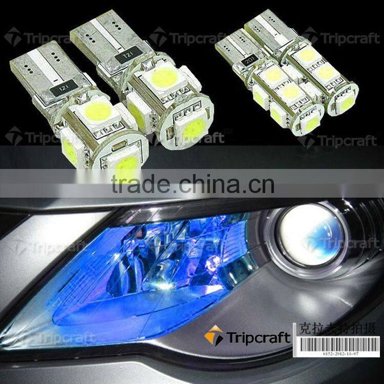 New High bright Canbus T10 W5W 5SMD 5050 LED width Lamp For signal indicator light No error signal report