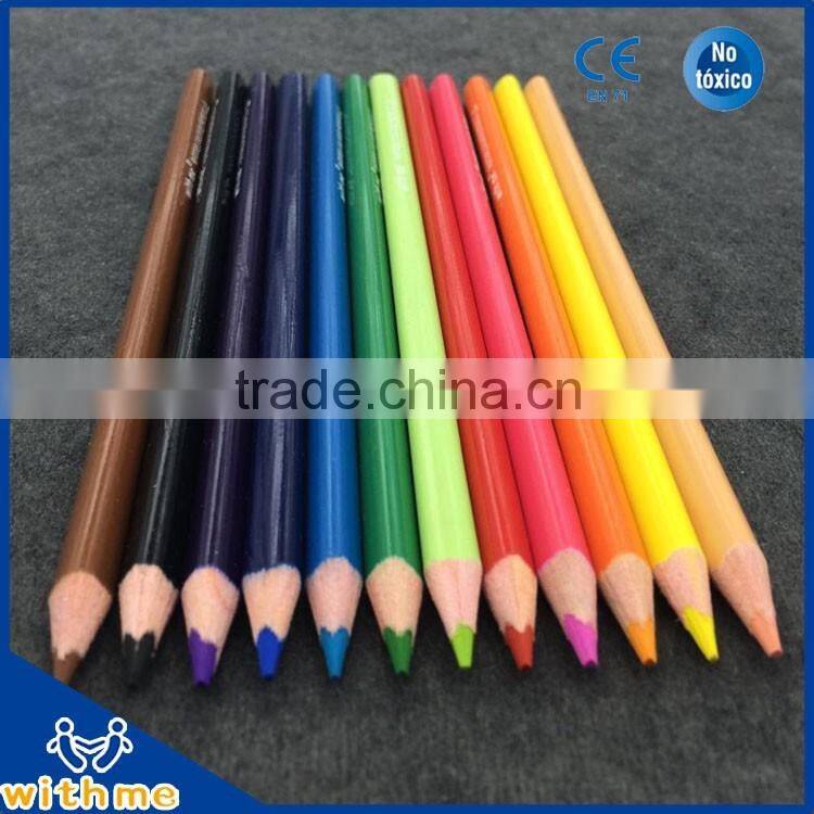 7 inch customized wooden high quality water color pencil
