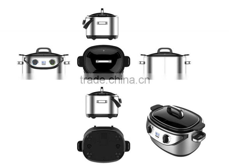 2016 New hot sale slow cooker LCD display electric rice cooker 8 in 1 electric digital multi cooker for sale
