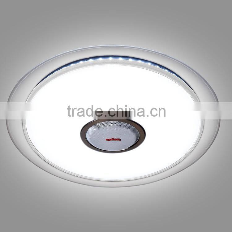 Bluetooth Speaker Dimmable CCT Changing RGB 40W Starry Sky Round LED Ceiling Lamp with APP