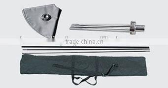 Outdoor beach flag pole , 3.5 m tear drop flying banner stand with cross base and water tank