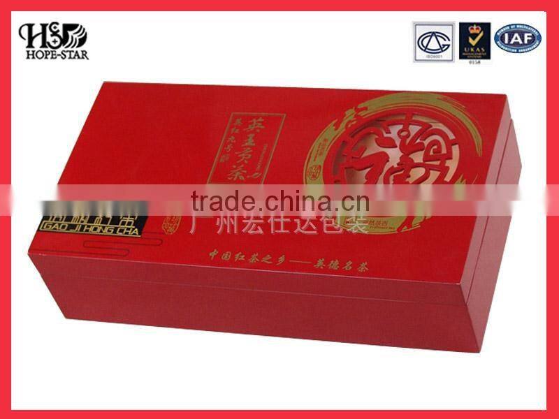Red Color Tea box wood wholesale