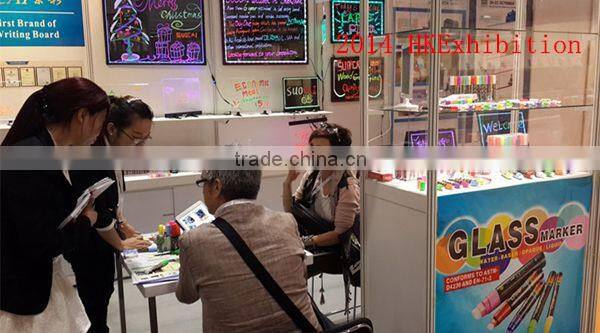 Alibaba hot selling OEM colored liquid chalk marker glass marker