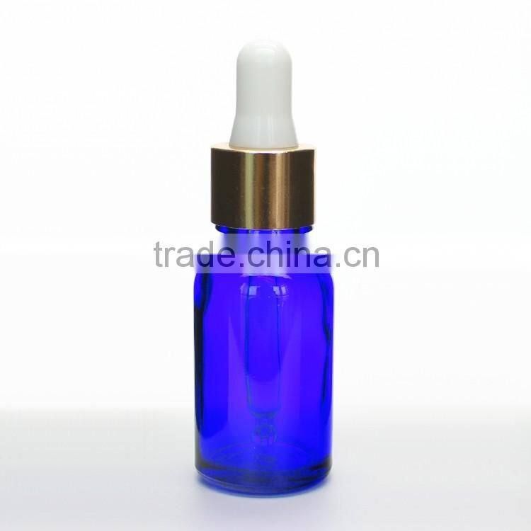 15ml cobalt blue glass bottle with dropper