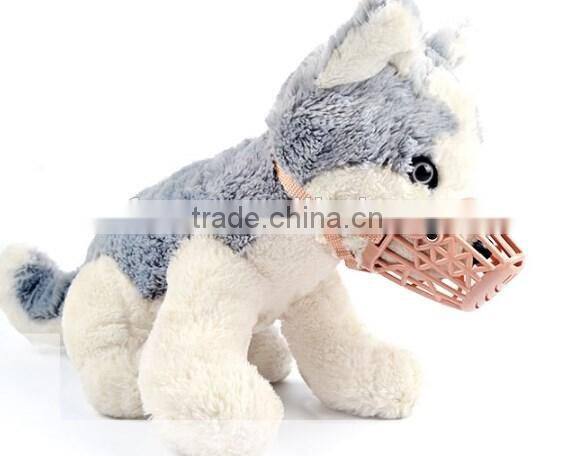 Good selling dog muzzle with collar , Adjustable Dog Muzzle , dog muzzle plastic