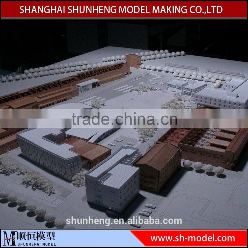 Wooden house model for business centre architectural model from China supplier