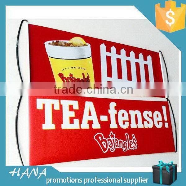 Best quality top sell scrolling banners hand rolling flags