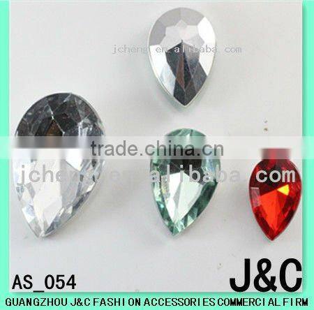 garment accessories crystal round shape acrylic stone