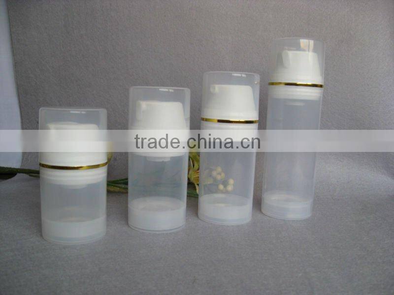 150ML large airless body lotion bottle with clear color