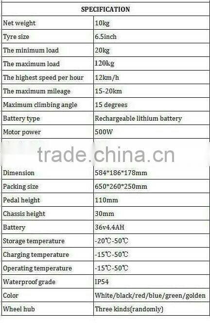 6" Red Self Balancing Scooter Hoverboard