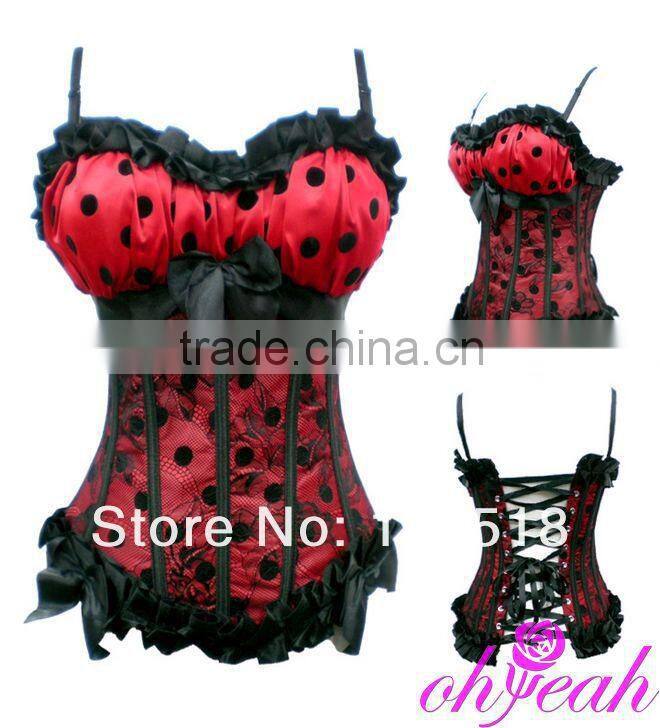 Latest design overbust sex lady corset dance top