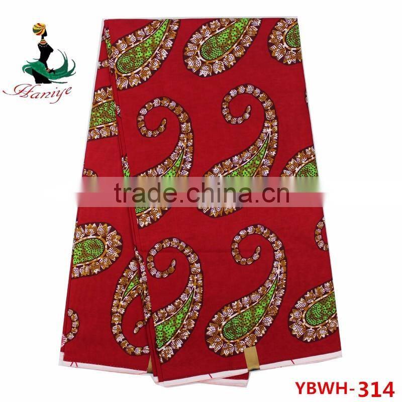 Green African wax prints fabric for women ankara dress clothing holland wax