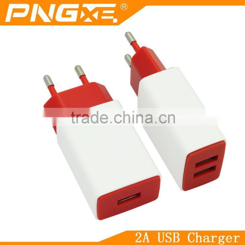 Most professional new design with ROSH certified dual port usb wall adapter suitable for all cell phone charger
