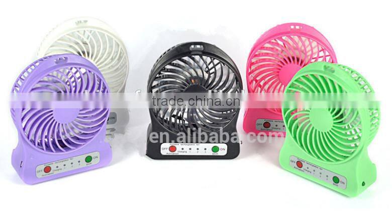 dc 5v plastic rechargeable usb led message fan small desk fan table fan